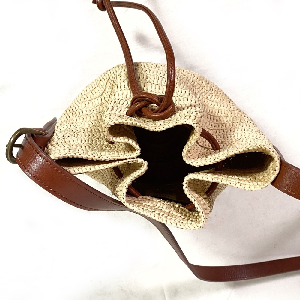 Sezane Mini Farrow Raphia Bag - Picture 6 of 9